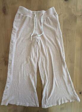 Rip Curl Drifter Ribbed Wide Leg Drawstring Lounge Pants, Size XS